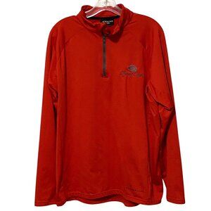 Boulder Gear Beaver Creek Mens 1/4 Zip Track Jacket L Red Orange Sports Athletic